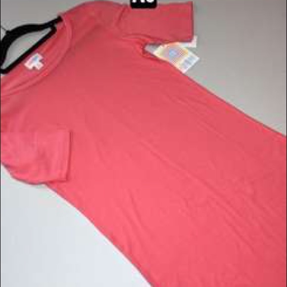 NWT LuLaRoe Pink Julia Dress Size S - Picture 2 of 4